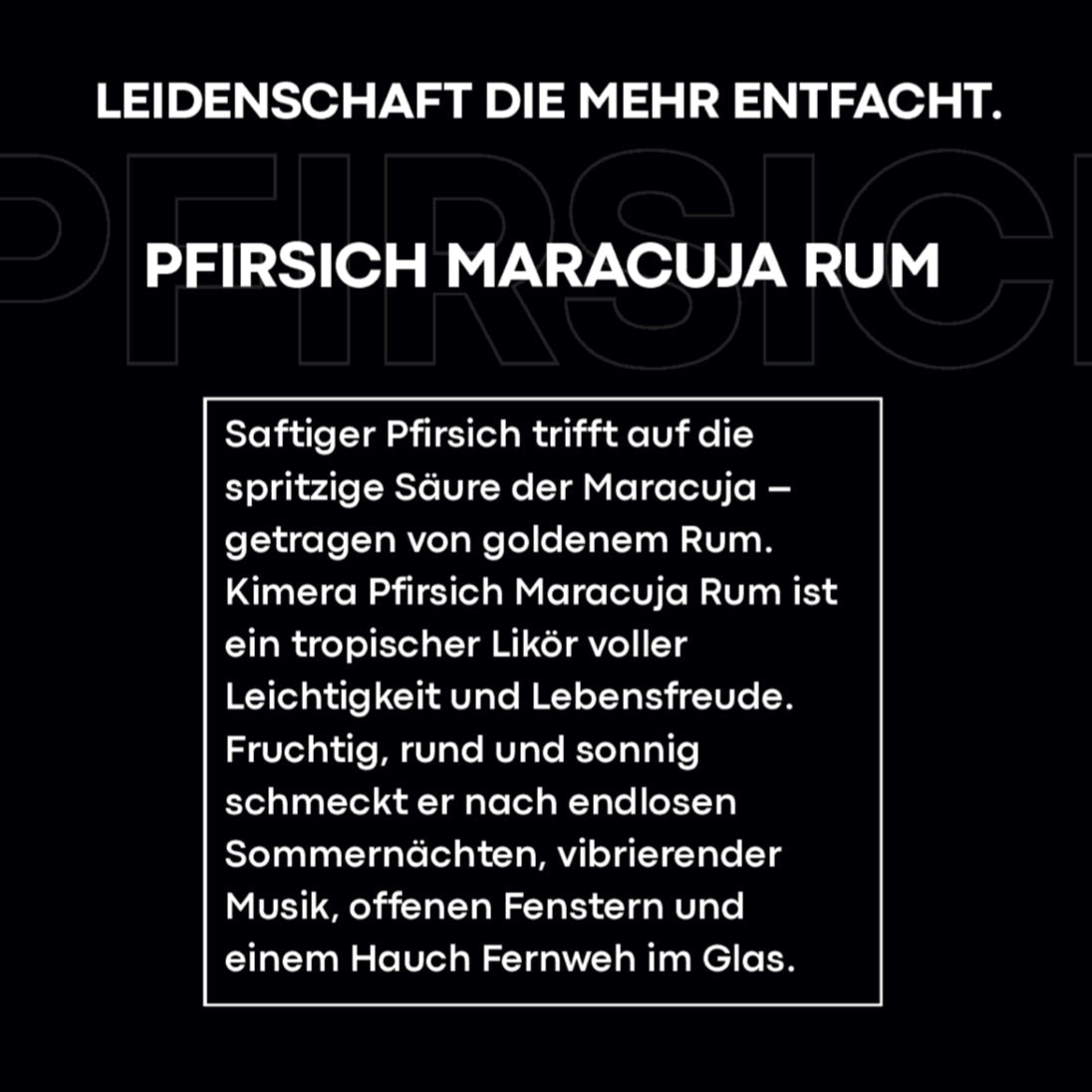 Pfirsich Maracuja Rum